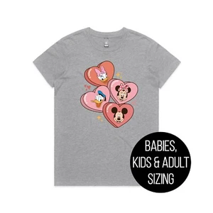 Disney Valentine's Day T-Shirt, Minnie Mouse T-Shirt, Mickey Mouse T-Shirt - Picture 1 of 7