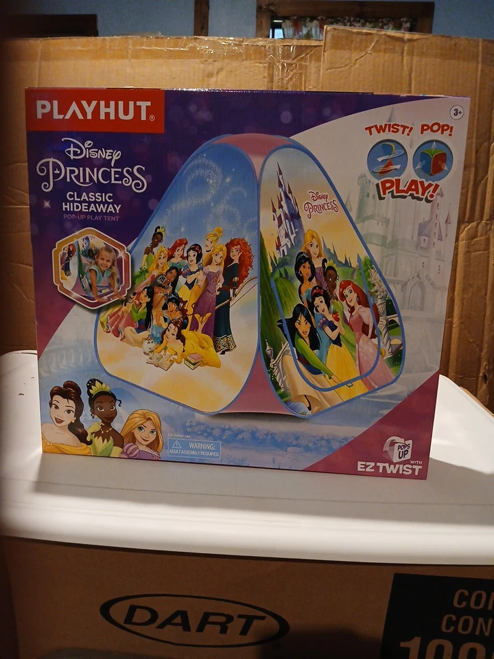 Disney Princess Classic Hideaway Pop-Up Play Tent By Playhut IN BO"x30"