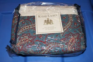 Vintage Ralph Lauren TWIN Ruffled Bedskirt COLLETTE PAISLEY - NIP - Picture 1 of 3