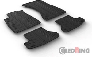 All Weather Custom Fit Rubber Floor Mats 2018-2022 Audi A5 Coupe - 4 Pc. - Black - Picture 1 of 1