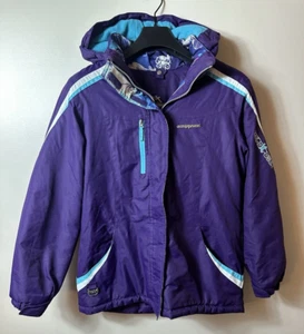 ZeroXposur Coat Girls XL 16 Purple Blue Hood Winter Ski Snow Kidcore Play A34120 - Picture 1 of 18