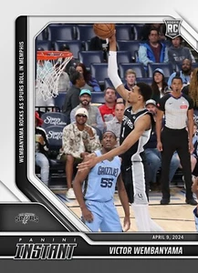 2023-2024 Panini Instant NBA #488 Victor Wembanyama RC Rookie With Usher! SPOREN - Bild 1 von 2