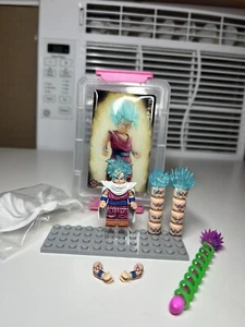 Sakura Minfigures Gohan SSJ2 RARE PINK VERS CUSTOM DRAGON BALL Z LEGO MINFIGURE - Picture 1 of 1