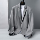Mens Suit Slim Casual Business Formal Jacket Solid Color Cotton Lined Blazer 6XL