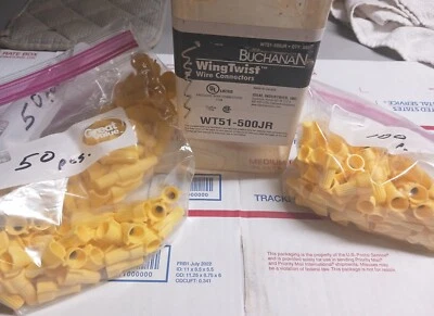 IDEAL WT51-500JR Yellow Wing-Nut Wire Connectors 50pcs. - Image 1 of 4