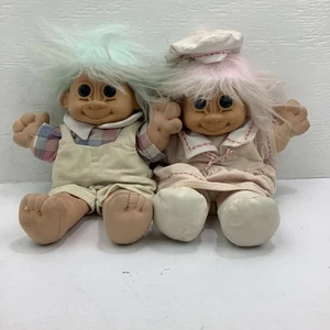 x2 Troll rosa Matrose Mädchen Russ Bernie KIDZ 11' & Russ Troy 12" blau #2319 - Bild 1 von 10