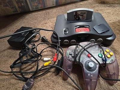 Nintendo 64 N64 Console with Expansion Pack Pak Purple Controller NUS-001 Tested - Image 1 of 4