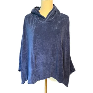 Polo Ralph Lauren Kid's Poncho Terry Towel Blue Hooded. Size Medium (8-10) - Picture 1 of 8
