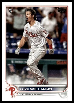 2022 Topps #62 Luke Williams RC - Image 1 of 2