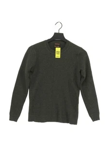 40 Savile Row Women's Jumper S Green 100% Wool Crew Neck Pullover - Picture 1 of 6