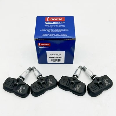 4x DENSO Tire Pressure Sensor TPMS 42753-SWA-A03 For Honda Accord EX EXL CR-V LX - Image 1 of 4