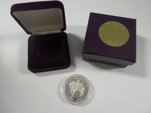 1893-1993 Detroit Mounted Police 100 anni 1 oz .999 moneta d'argento con scatola - Foto 1 di 5