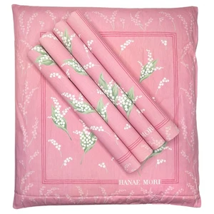 VTG Unused Set of 5 Japanese Hanae Mori Zabuton Cushion Covers Made in Japan B - Picture 1 of 6