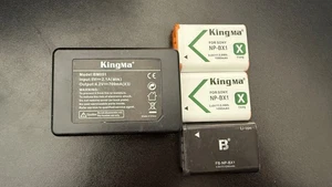 Kingma Tri Battery Charger + 3 Batteries for Sony RX100 Series Cameras - Picture 1 of 1