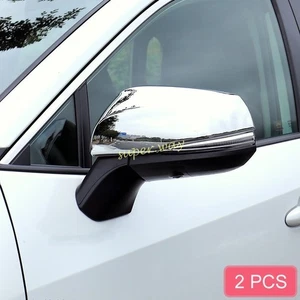 For Toyota RAV4 Highlander Kluger Sienna 2019+ Chrome Car Rearview Mirror Covers - Picture 1 of 6