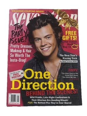 Seventeen Magazine December 2013 Harry Styles Cover One Direction - Image 1 of 4