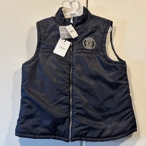 Neu mit Etikett Medium Wear by Erin Andrews NHL Boston Bruins Sherpa-Wendeweste für Damen - Bild 1 von 9