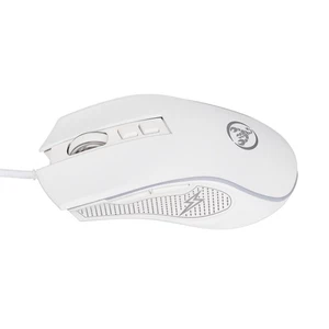 White Mechanical Mouse Colorful Shine Adjustable 3600dpi RGB Ergonomic Wired SET - Picture 1 of 12