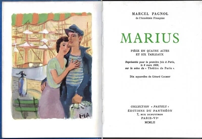 Two by Marcel Pagnol: Marius and Topaze numbered Collection Pastels Pantheon - Image 1 of 4