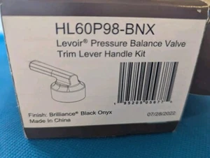 Brizo HL60P98-BNX Kit Maniglia Leva Assetto Valvola Levoir In Onice Nero Brillante - Foto 1 di 6
