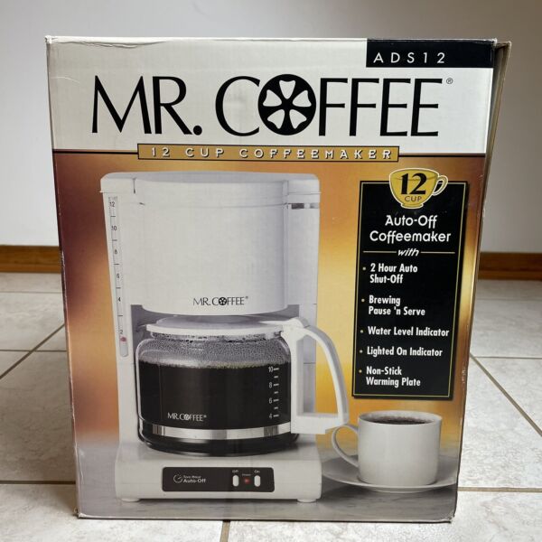 Mr Coffee 12 Cup Coffee Maker, Model ADS12, Vintage, OPEN BOX Photo Related