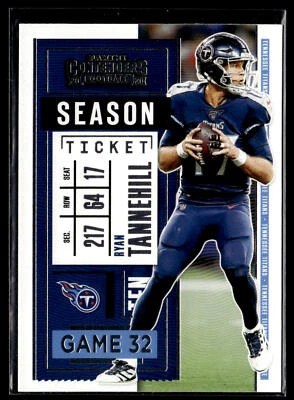 2020 Panini Contenders Ryan Tannehill 9 Tennessee Titans - Image 1 of 2