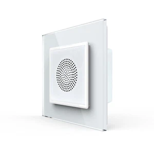 LIVOLO Design Bluetooth Lautsprecher für UP mit Glasrahmen Weiß - Bild 1 von 12