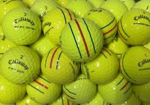 36 Callaway Chrome Soft/Tour Triple Track/ ERC Soft Yellow Golf Balls 5A Mint - Picture 1 of 4