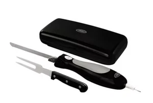 Oster FPSTEK2803B 100W Electric Knife With Fork And Storage Case QVC Special - Picture 1 of 6