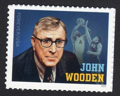 Scott #5833 John Wooden UCLA Single Forever Stamp - MNH UV - Image 1 of 3