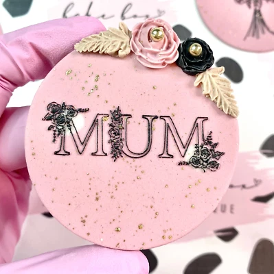 День матери мама цветы штамп эмбоссер печенье кекс торт верхний сладкий помады - Изображение 1 из 2