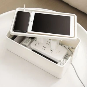 Anti-Dust Power Strip Case Charger Socket Wire Management Organizer - Afbeelding 1 van 8