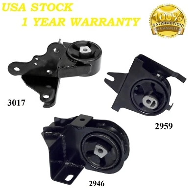 Montaje de motor y transmisión 3 piezas para Chrysler Town & Country 1996-2000 3,3 L y 3,8 L Foto 1 de 4