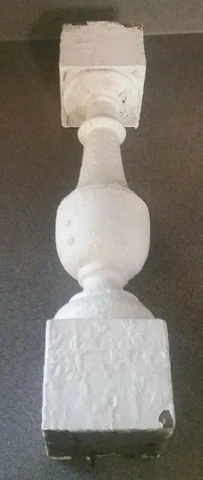 Large Antique Turned Wood Spindle Porch Baluster from 1855 Illinois Farmhouse Cover