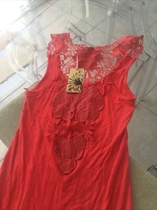 Maxie Hi Lo Soft Cotton Watermelon Size 10 Lace Back - Picture 1 of 5