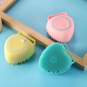 Soft Silicone Body Brush Bath Shower Glove Exfoliating Skin Massage Scrubber AU - Picture 1 of 14