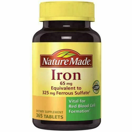 Nature Made 65mg Iron Supplement - 365 Tablets