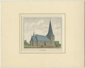 Impresión antigua del Sørup Kirke por trampa (1864) - Imagen 1 de 1