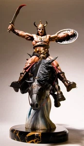 FRANK FRAZETTA CONAN THE CONQUEROR STATUE C.S. MOORE BRAND NEW ONLY 1500 CASTED - Picture 1 of 1