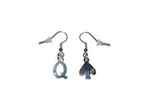 Sexy Queen Of Spades Style 4, Hotwife, Cuckold, BBC Earring Ear Rings Fetish - Picture 1 of 1