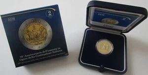 Italy 2 Euro 2018 70 Years Constitution Proof - Picture 1 of 2