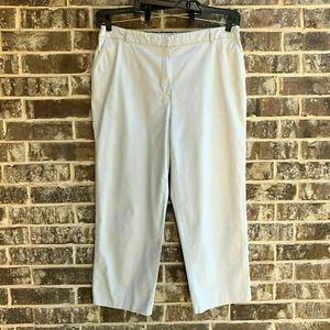 JM Collection Damen Mid Rise Straight Leg Hose Komfortbund Beige Gr. 18 - Bild 1 von 6