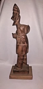VINTAGE OLD WOODEN STATUE OLD MAN DACORATIVE COLLECTIBLE AREBIAN ART # - Picture 1 of 5