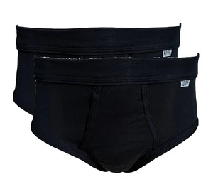 Kumpf Herren Slip Eingriff 2er Pack Schwarz Baumwolle Gr. S M L XL 2XL 3XL 4XL - Picture 1 of 2