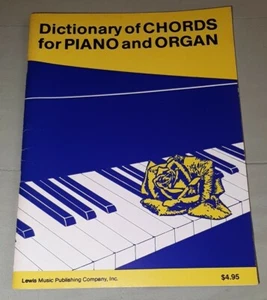 Diccionario de acordes para piano y órgano libro de música 1986 Lewis Music Publishing - Imagen 1 de 6