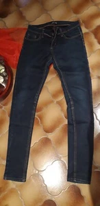 Hose Jeans blau Stretch 36 Miss Anna Reißverschluß enges Bein - Bild 1 von 2