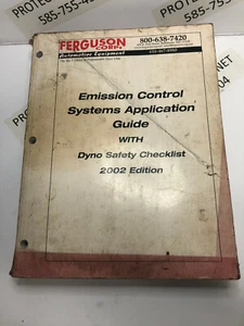 Ferguson Emission Control System Application 2002 Guide Dyno Checklist P368 - Bild 1 von 1