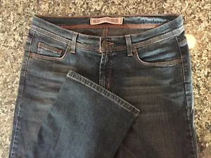 Womens Express Blue Denim Capri Cropped Jeans Size 7/8 - Picture 1 of 3