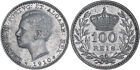 Portugalia: 100 ryży silver 1910 - UNC