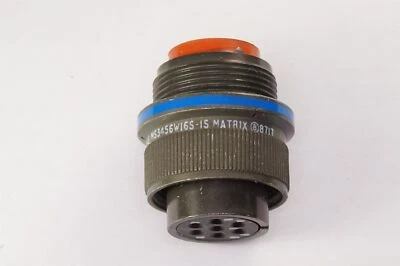 MS3456W16S-1S Matrix Circular Connector Plug w/ Contacts 7 Pos 16S Shell Crimp - Image 1 of 4